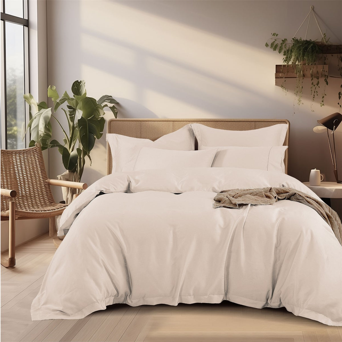 Olav Elyona Fitted Sheet & Quilt Cover Set | Bolster & Pillow Cases
