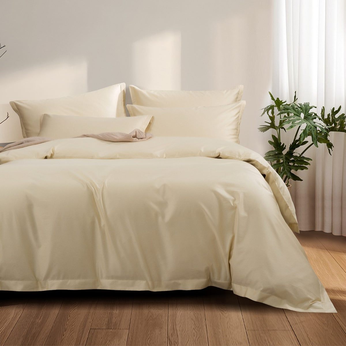 Pearson Cotton Tencel Fitted & Flat Sheet Set | Pillow & Quilt Cover Set