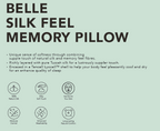Belle Silk Memory Feel Pillow