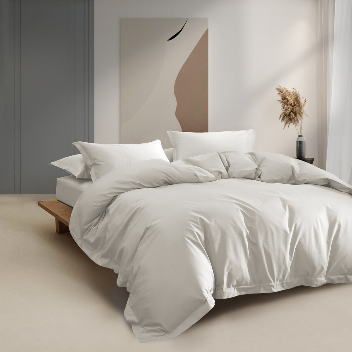 DRESDEN Cotton Fitted & Flat Sheet Set | Quilt Cover Set