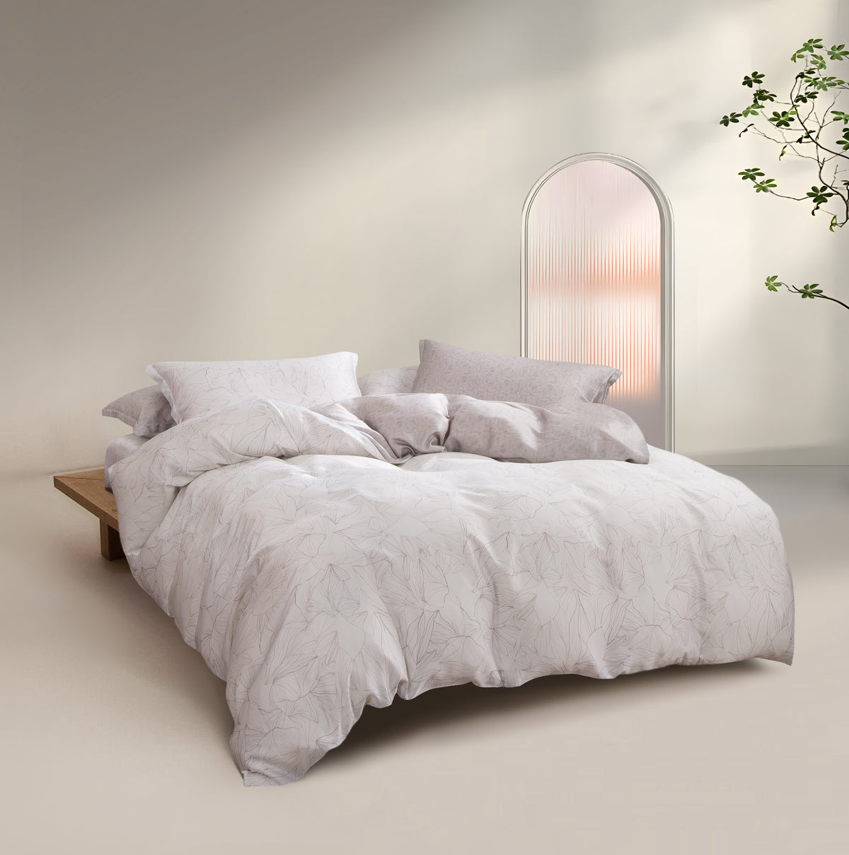 Brighton Tencel Fitted Sheet Set | Quilt Cover Set