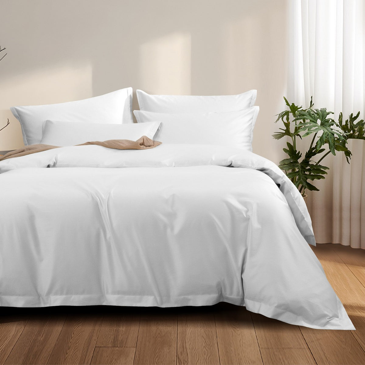 Pearson Cotton Tencel Fitted & Flat Sheet Set | Pillow & Quilt Cover Set