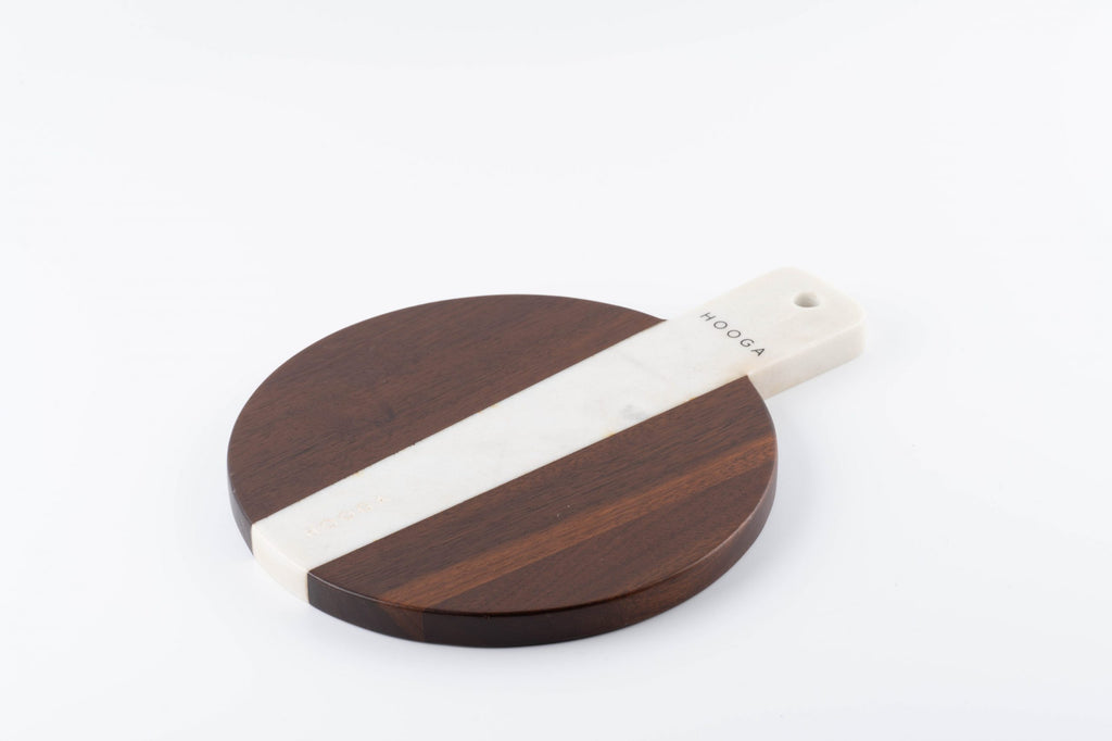 Cayenne Acacia Marble Serving Board