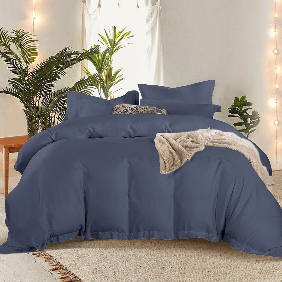 Raine TENCEL Fitted & Flat Sheet Set | Quilt Cover Set (B1)
