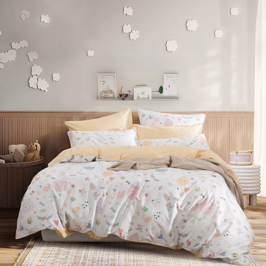 Theo Fitted & Flat Sheet Set | Pillow & Quilt Cover Set