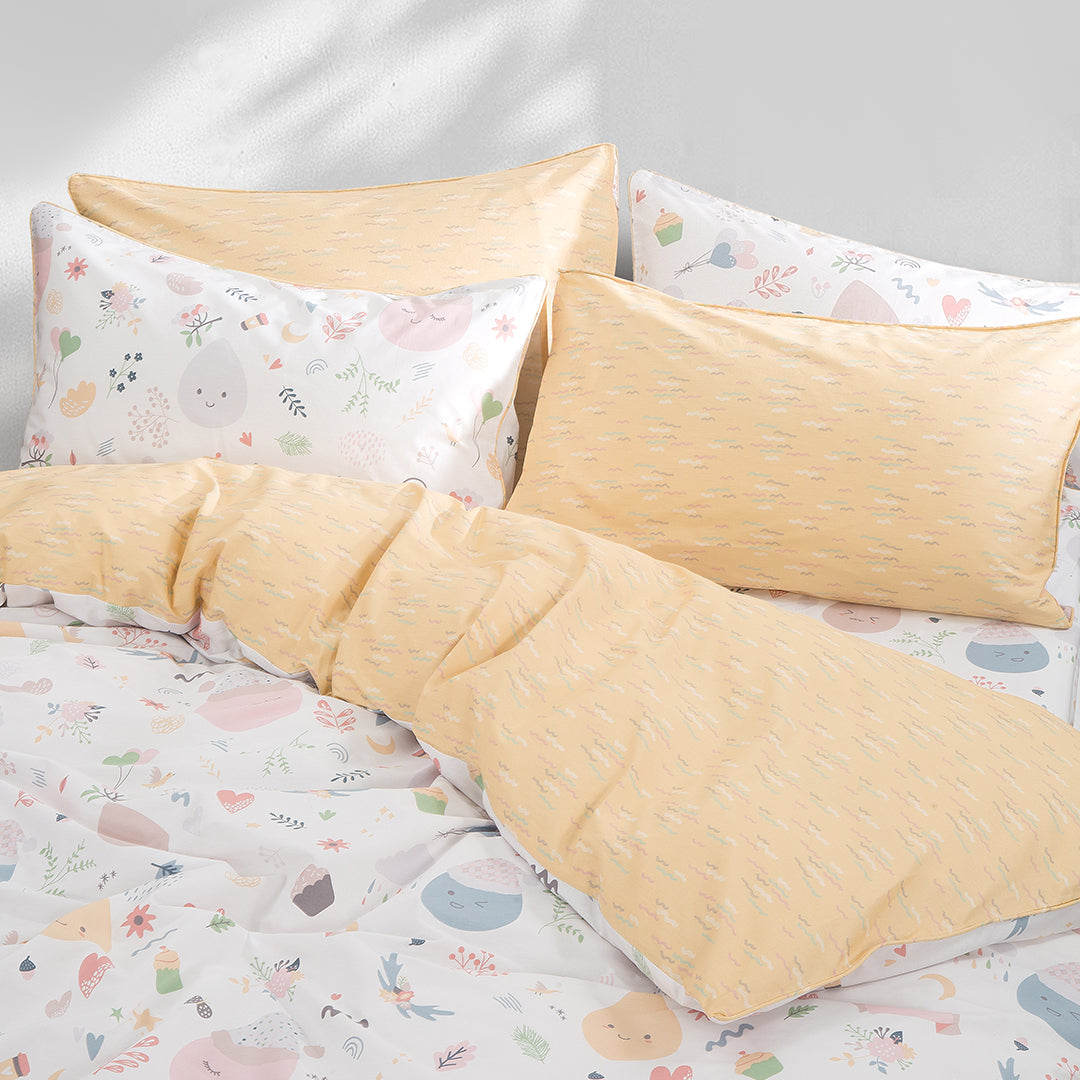 Theo Fitted & Flat Sheet Set | Pillow & Quilt Cover Set