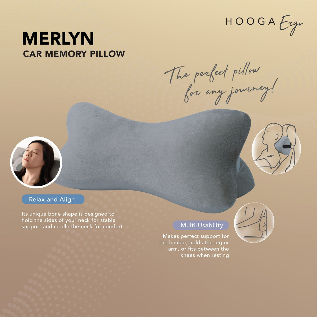 Merlyn Car Memory Pillow