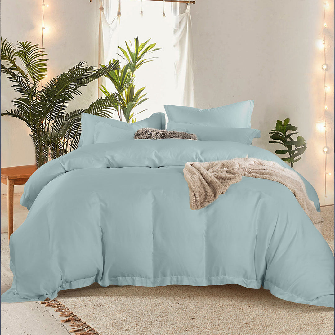 Raine TENCEL Fitted & Flat Sheet Set | Quilt Cover Set (B1)