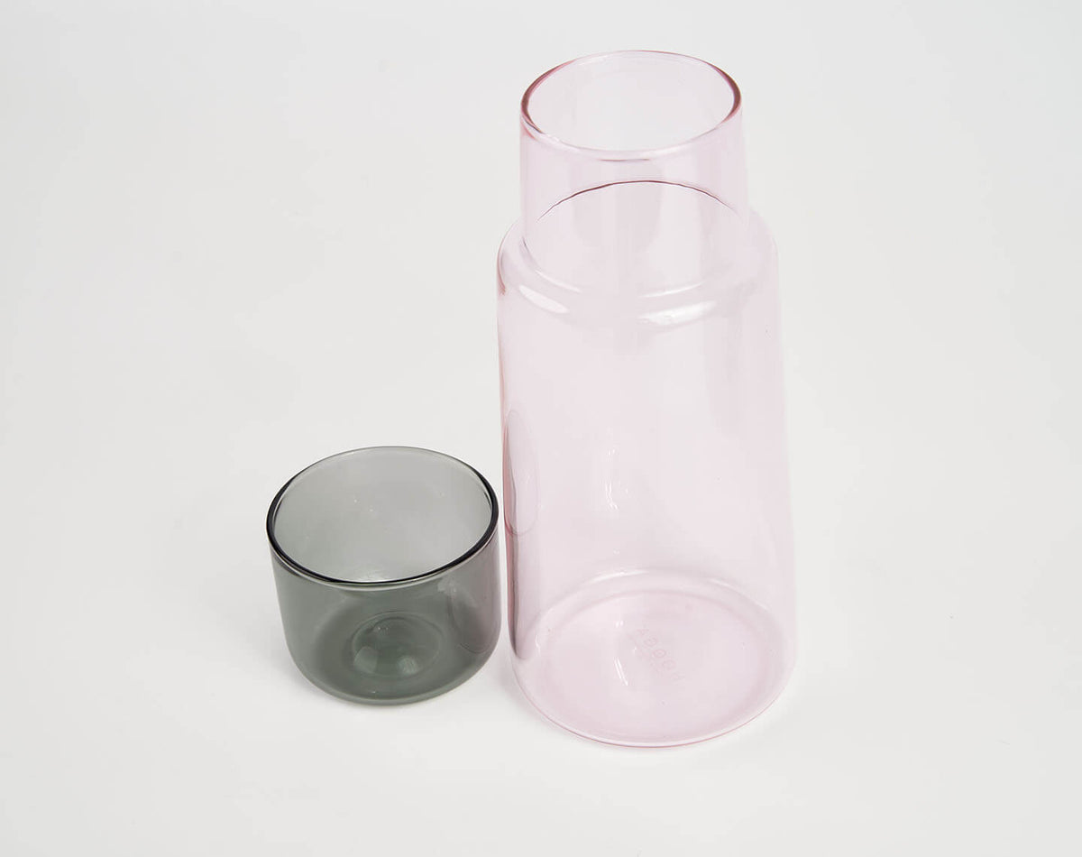 Hepburn Pitcher Cup Set Cameo Rose Smoke 2pc