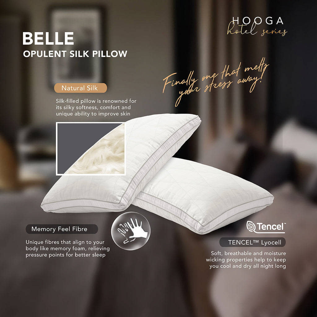 Belle Silk Memory Feel Pillow