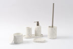 Kayden Bath Accessories | Soap Dispenser | Tumbler | Soap Dish | Tray | Cotton Bud Container | Toilet Brush Holder