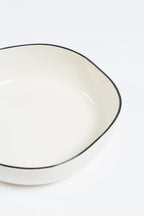 Layla White Deep Dish Plate