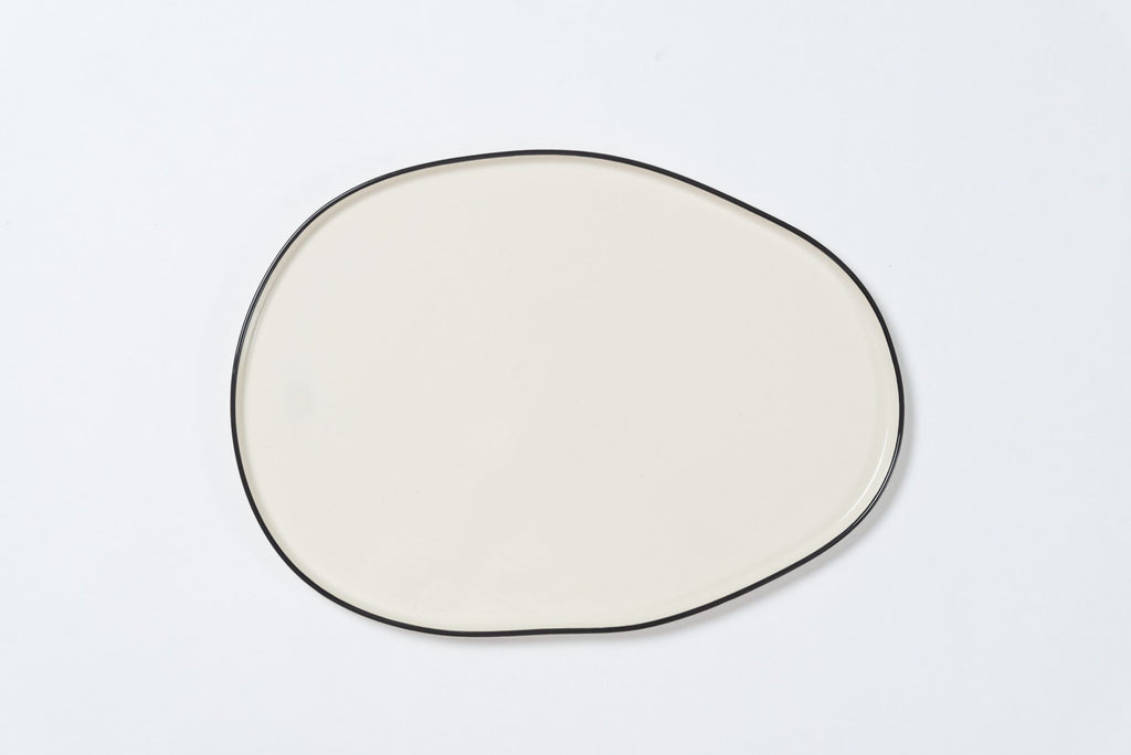 Layla White Platter (Oval) [OOS]