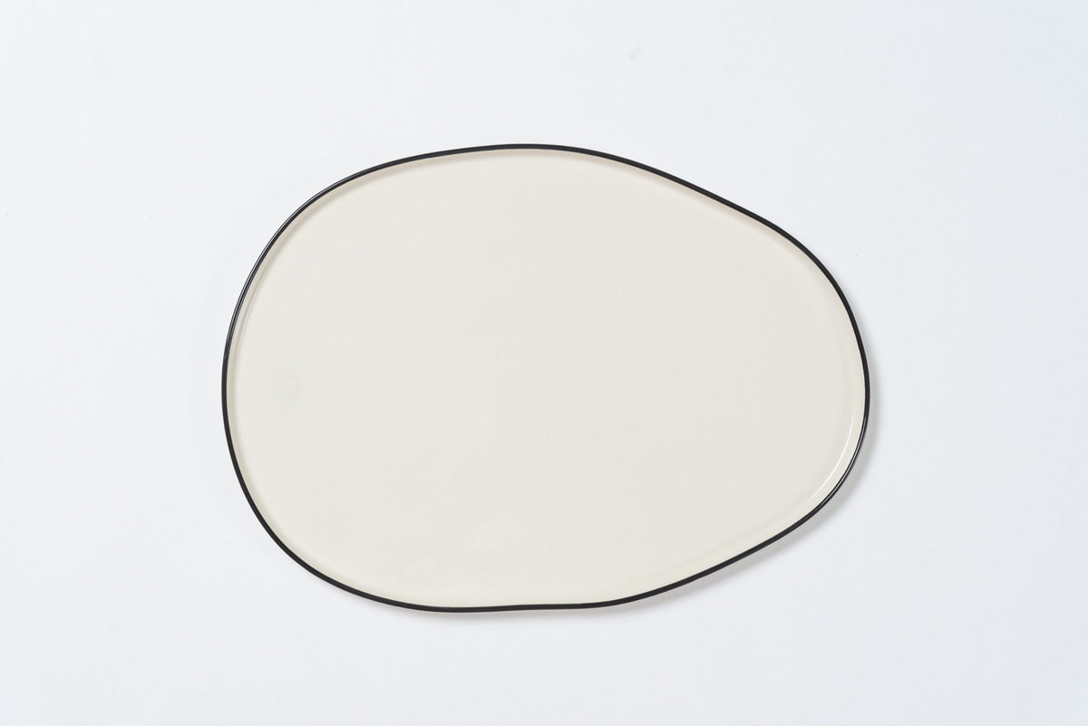 Layla White Platter (Oval) [OOS]