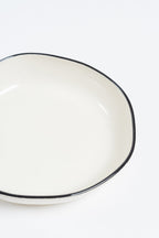 Layla White Salad Serving Bowl