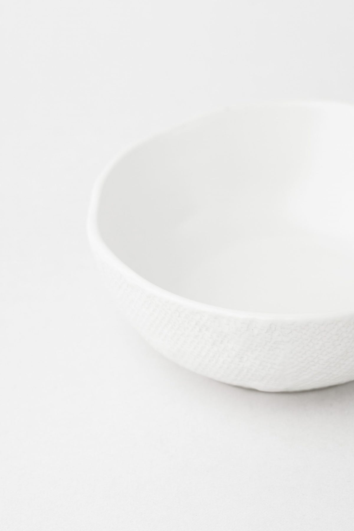 Lowell Textured White Condiment Dish