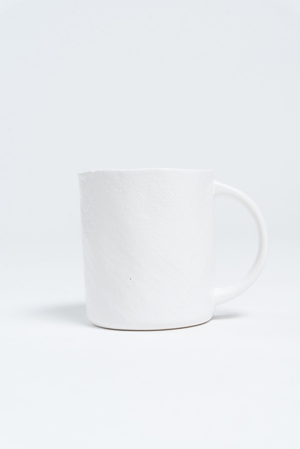 Lowell Textured White Mug