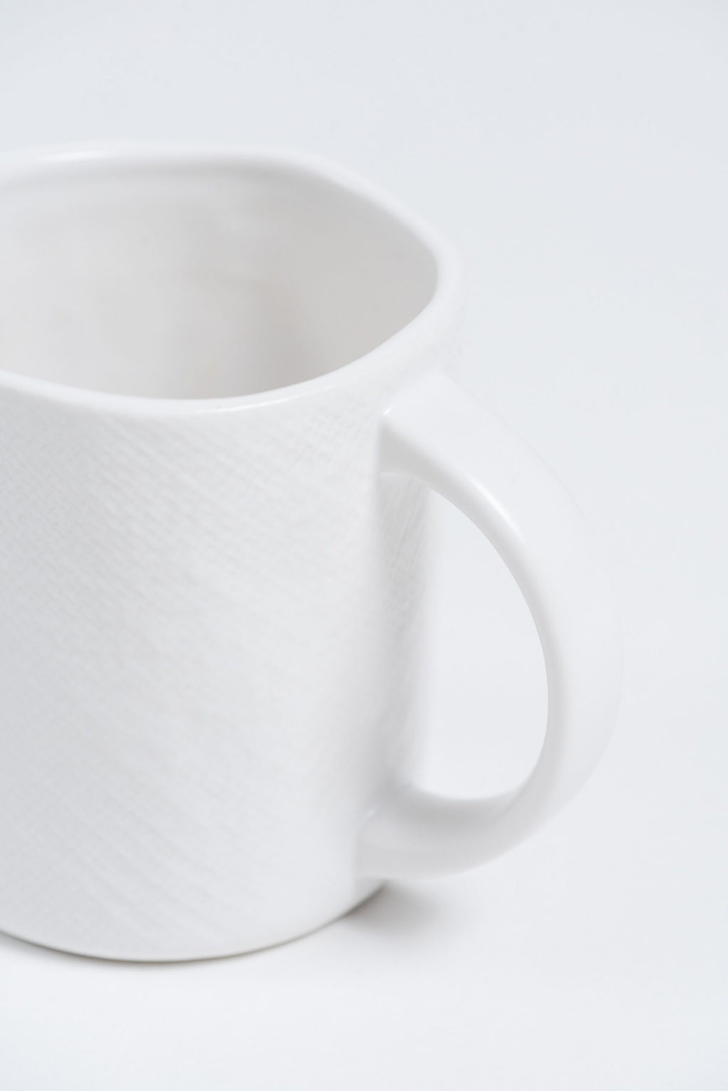 Lowell Textured White Mug