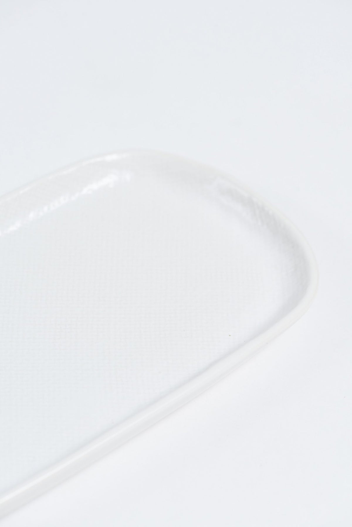 Lowell Textured White Platter S (Square)