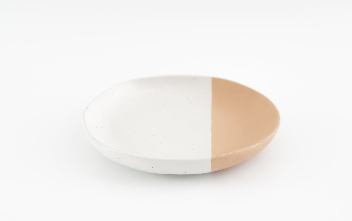 Milly Camel & Sand Deep Dinner Plate Buff