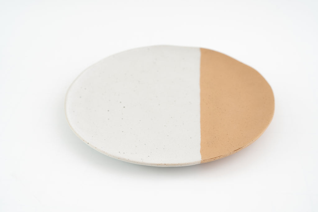 Milly Camel & Sand Dinner Plate L Buff