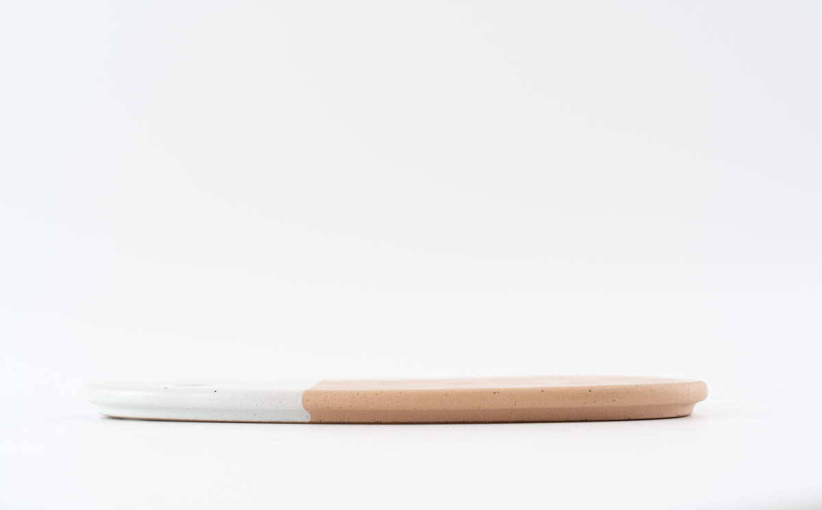 Milly Camel & Sand Platter Oval Buff