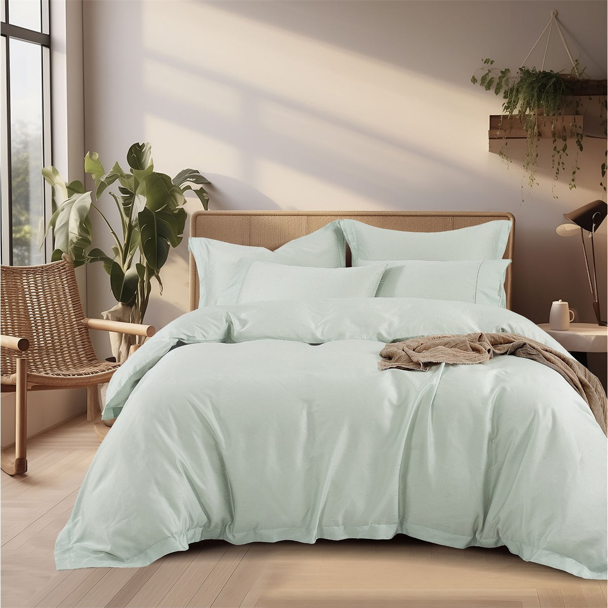 Olav Elyona Fitted Sheet & Quilt Cover Set | Bolster & Pillow Cases