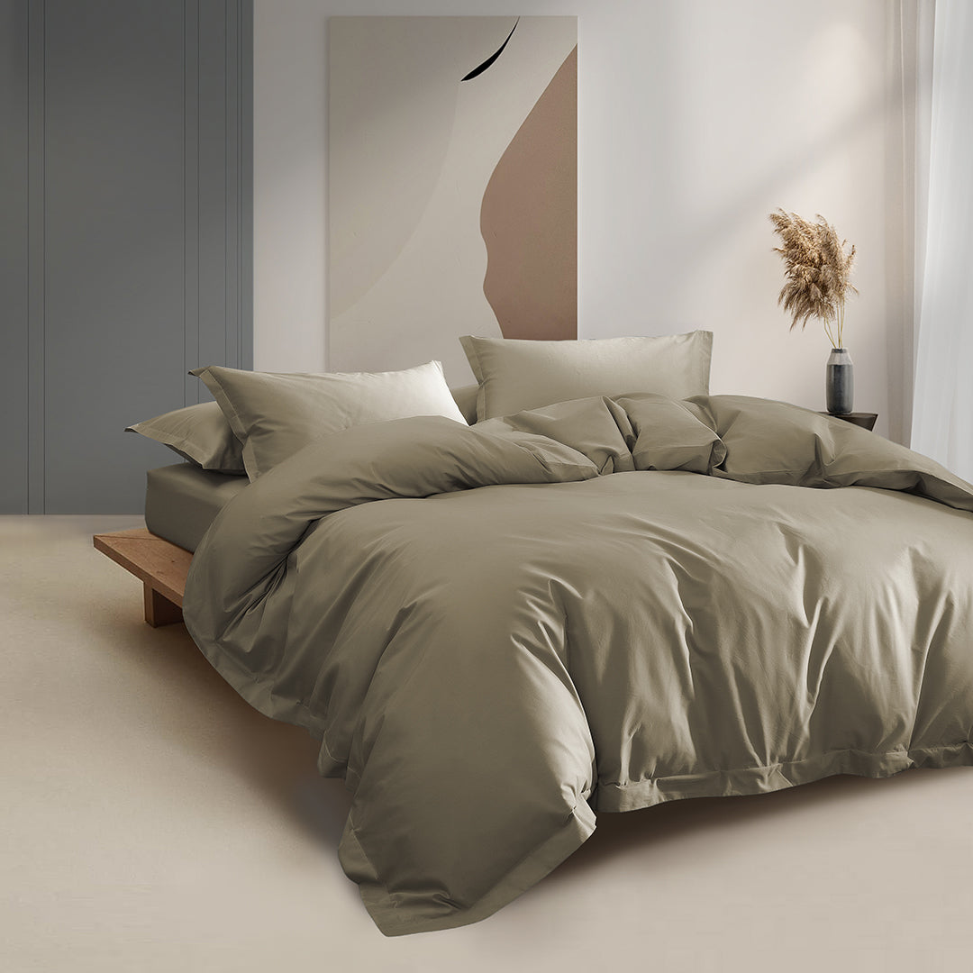 DRESDEN Cotton Fitted & Flat Sheet Set | Quilt Cover Set