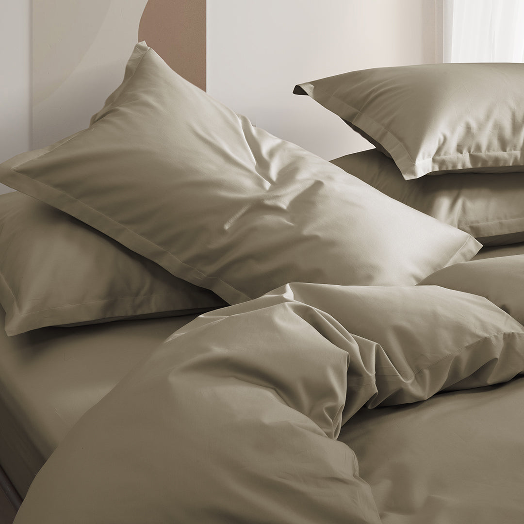DRESDEN Cotton Fitted & Flat Sheet Set | Quilt Cover Set