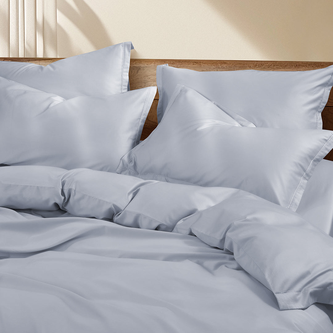Pearson Cotton Tencel Fitted & Flat Sheet Set | Pillow & Quilt Cover Set