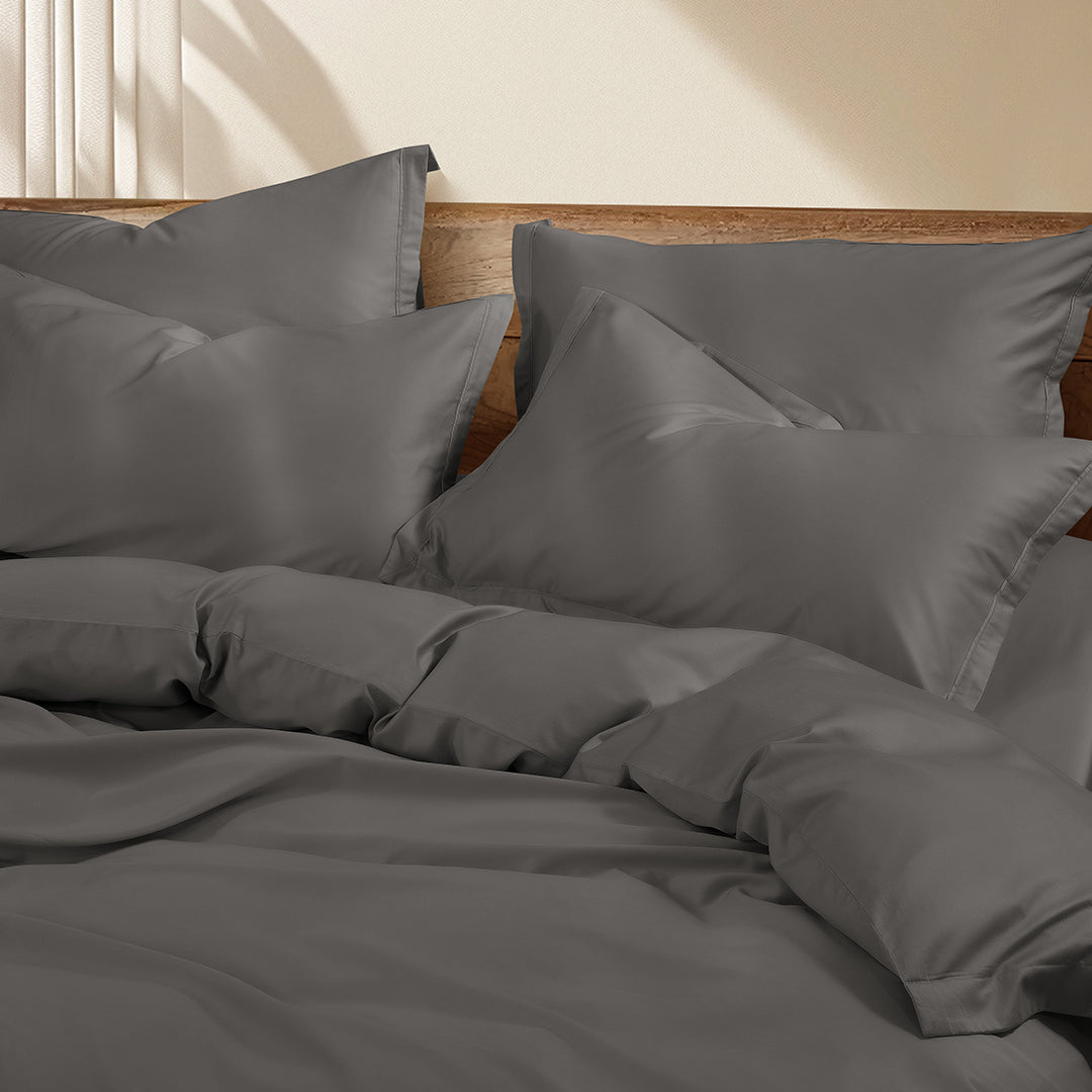 Pearson Cotton Tencel Fitted & Flat Sheet Set | Pillow & Quilt Cover Set