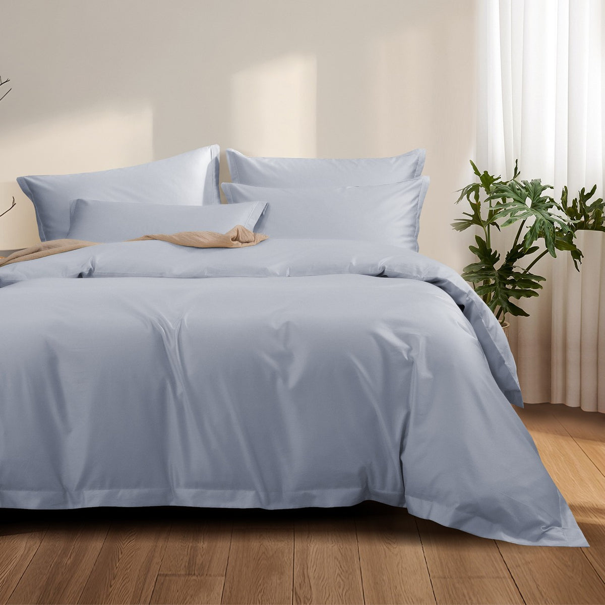 Pearson Cotton Tencel Fitted & Flat Sheet Set | Pillow & Quilt Cover Set