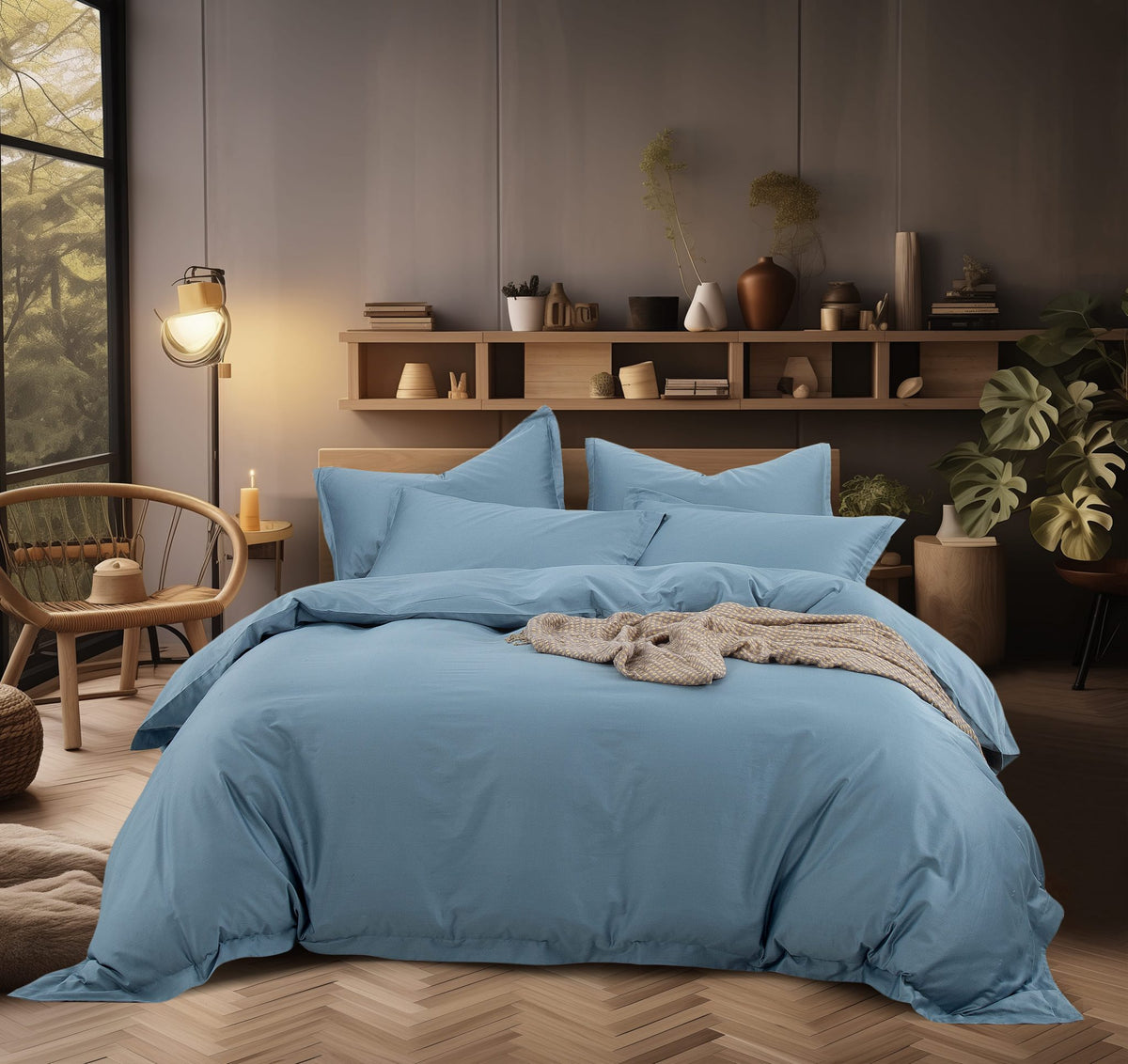 Ralphson Jimeno Cotton Sateen Fitted Sheet Set | Quilt Cover Set | Pillow Case | Bolster Case