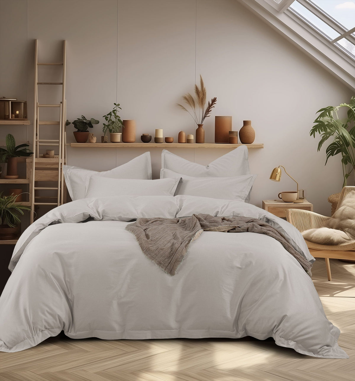 Ralphson Chantell Cotton Sateen Fitted Sheet Set | Quilt Cover Set | Pillow Case | Bolster Case