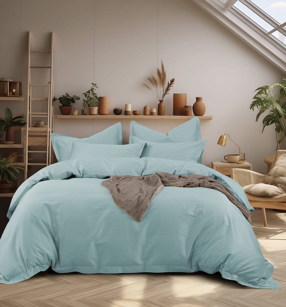 Ralphson Chantell Cotton Sateen Fitted Sheet Set | Quilt Cover Set | Pillow Case | Bolster Case
