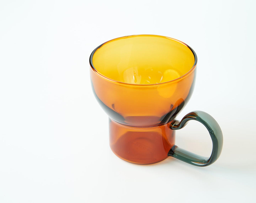 Reo Coffee Glass Amber Smoke