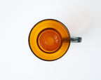 Reo Coffee Glass Amber Smoke