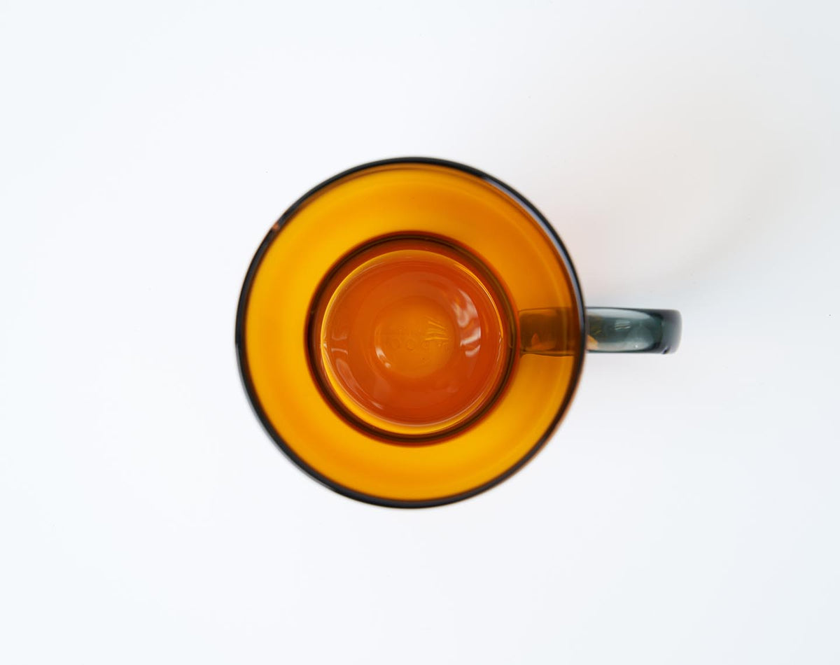 Reo Coffee Glass Amber Smoke