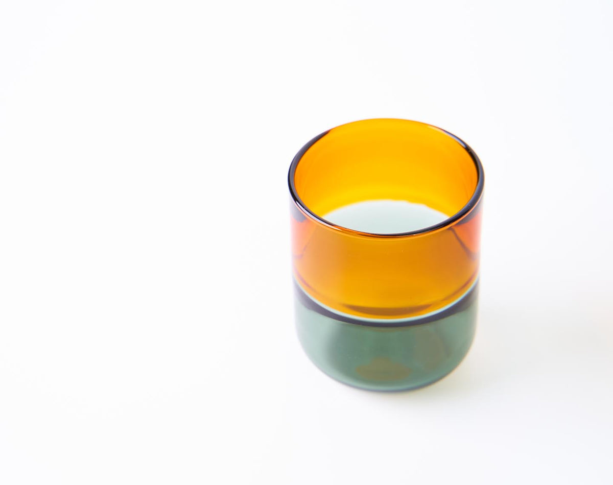 Reo Drinking Glass Amber Smoke