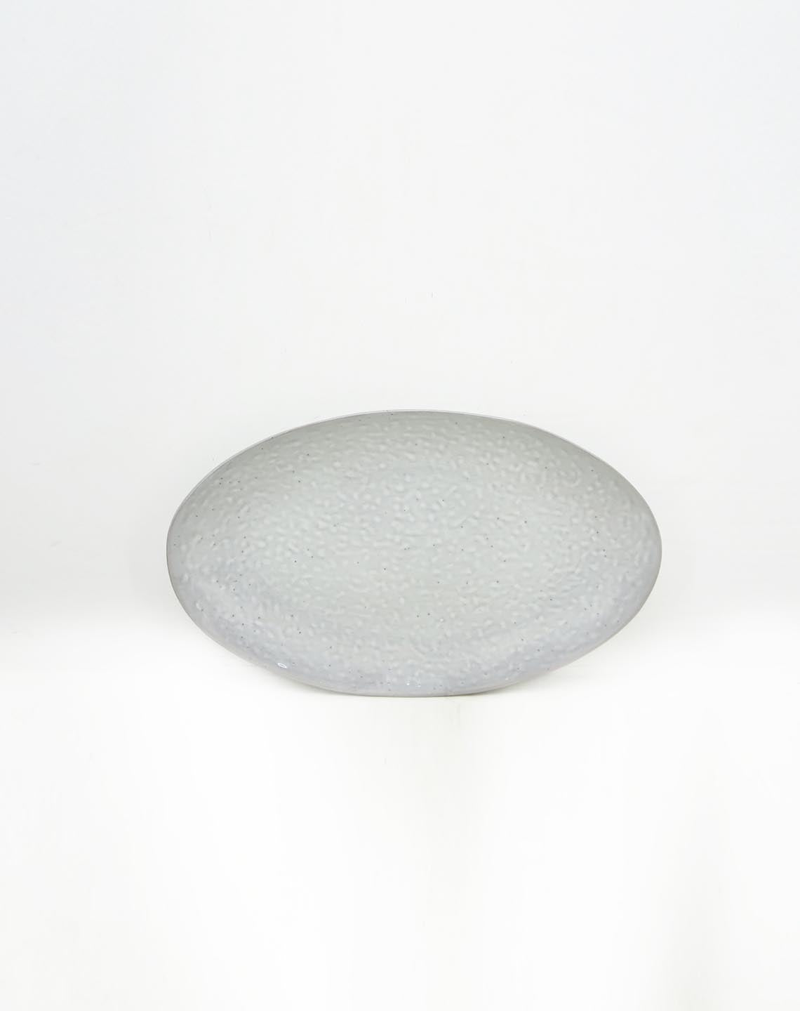 Reo Lt Grey Platter Round