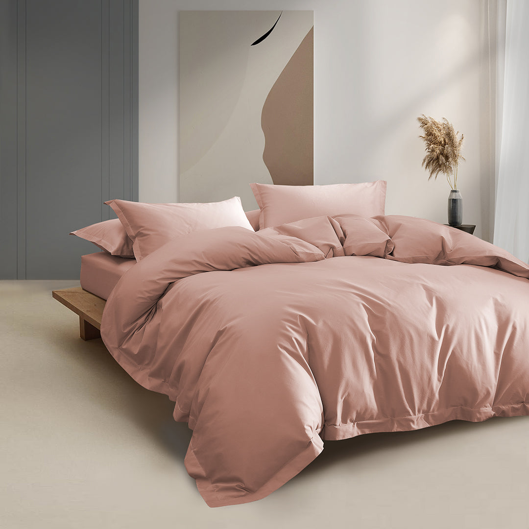 DRESDEN Cotton Fitted & Flat Sheet Set | Quilt Cover Set