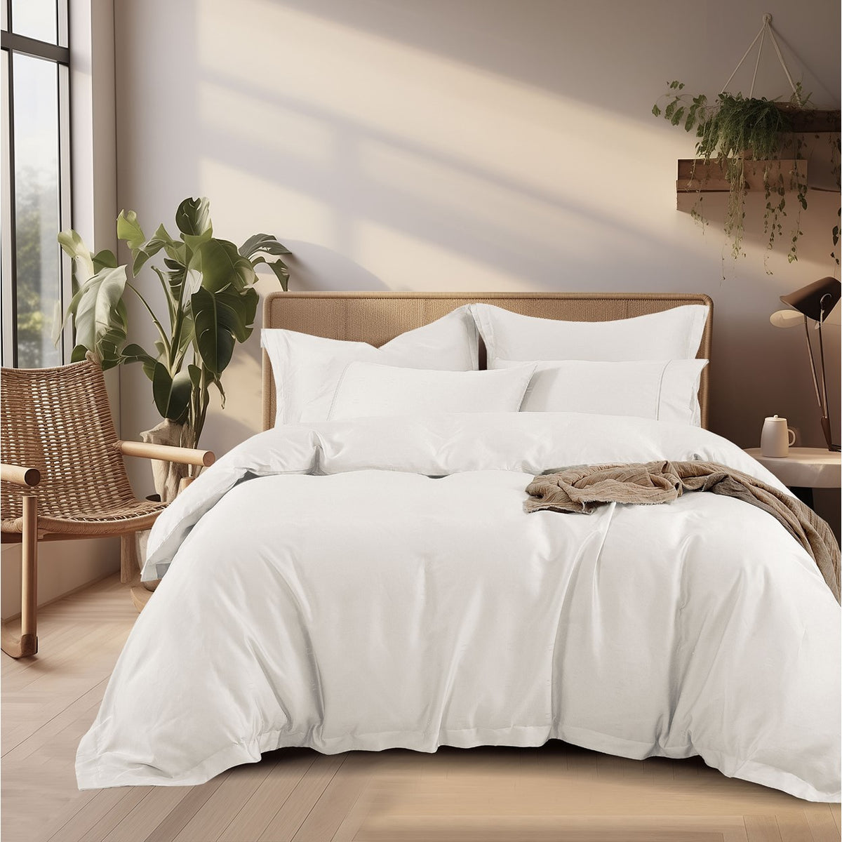 Olav Elyona Fitted Sheet & Quilt Cover Set | Bolster & Pillow Cases