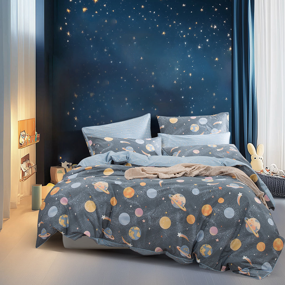 Theo Fitted & Flat Sheet Set | Pillow & Quilt Cover Set