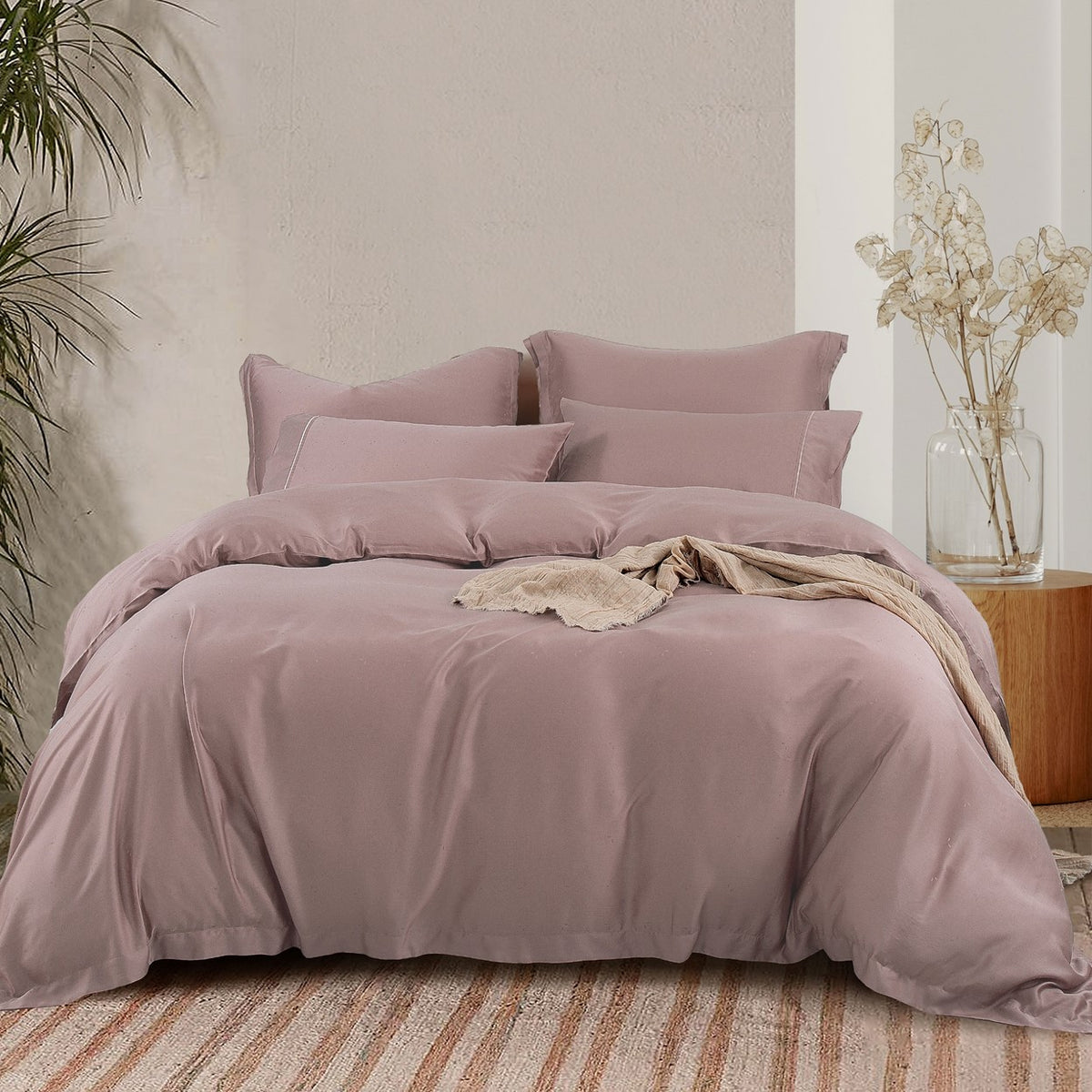 Olav Atticus Tencel Fitted & Flat Sheet Set | Pillow & Quilt Cover Set