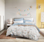 Theo Fitted & Flat Sheet Set | Pillow & Quilt Cover Set