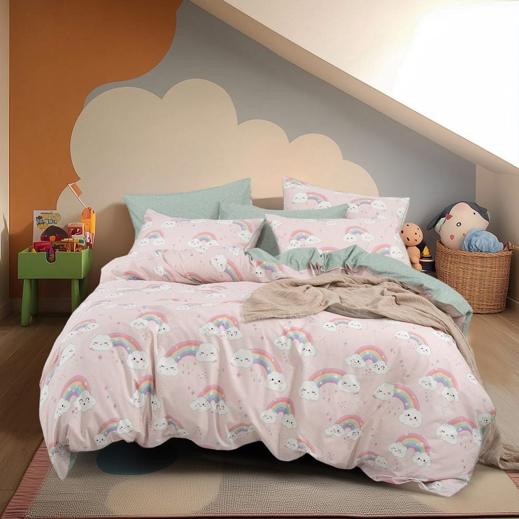 Theo Fitted & Flat Sheet Set | Pillow & Quilt Cover Set