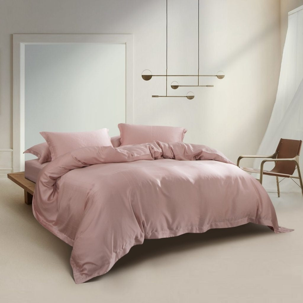 Aerynn Kairo Tencel Fitted Sheet Set | Quilt Cover Set