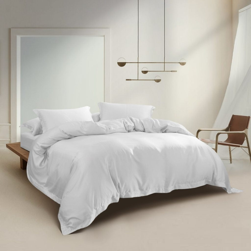 Aerynn Kairo Tencel Fitted Sheet Set | Quilt Cover Set