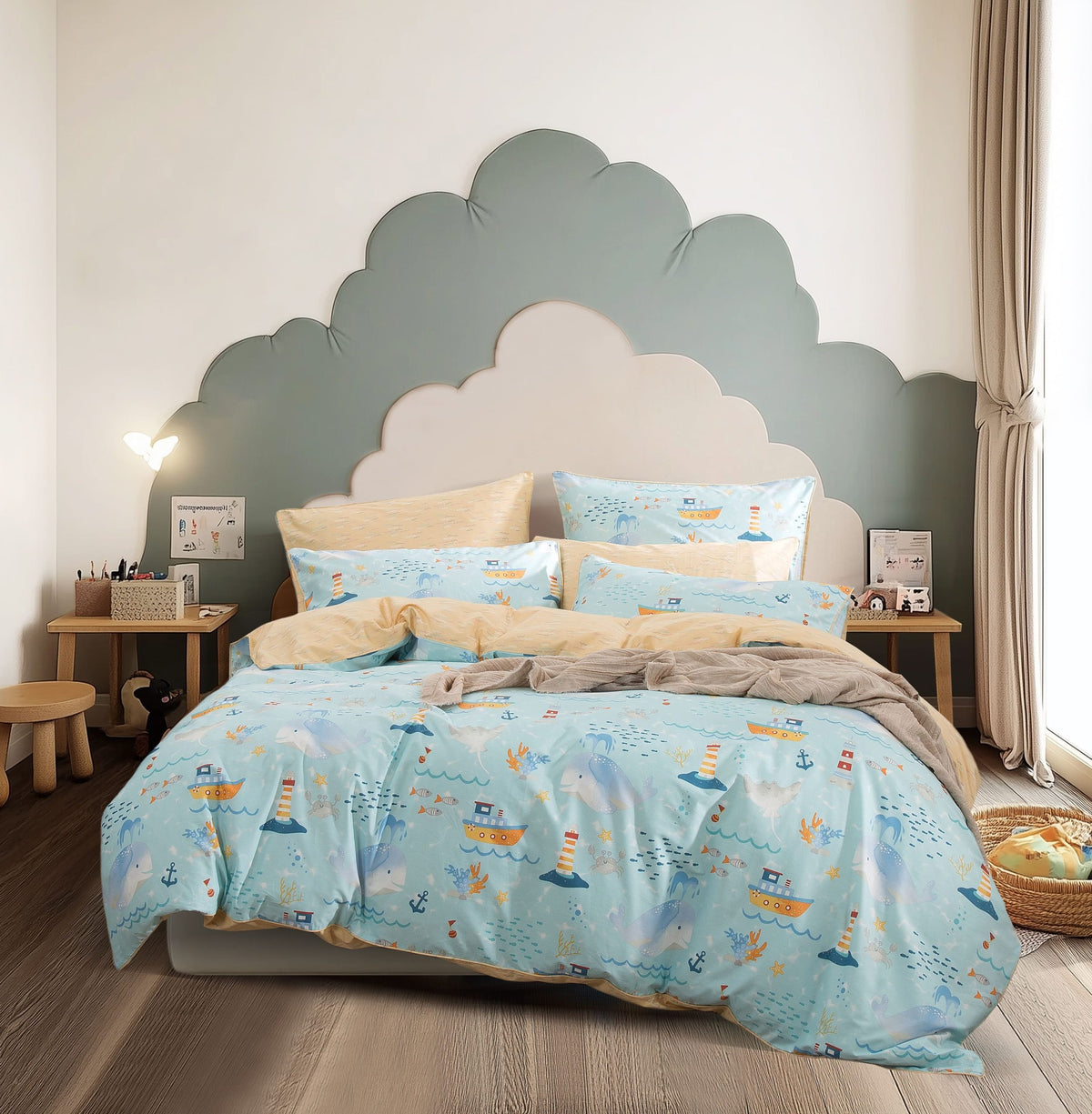 Theo Fitted & Flat Sheet Set | Pillow & Quilt Cover Set