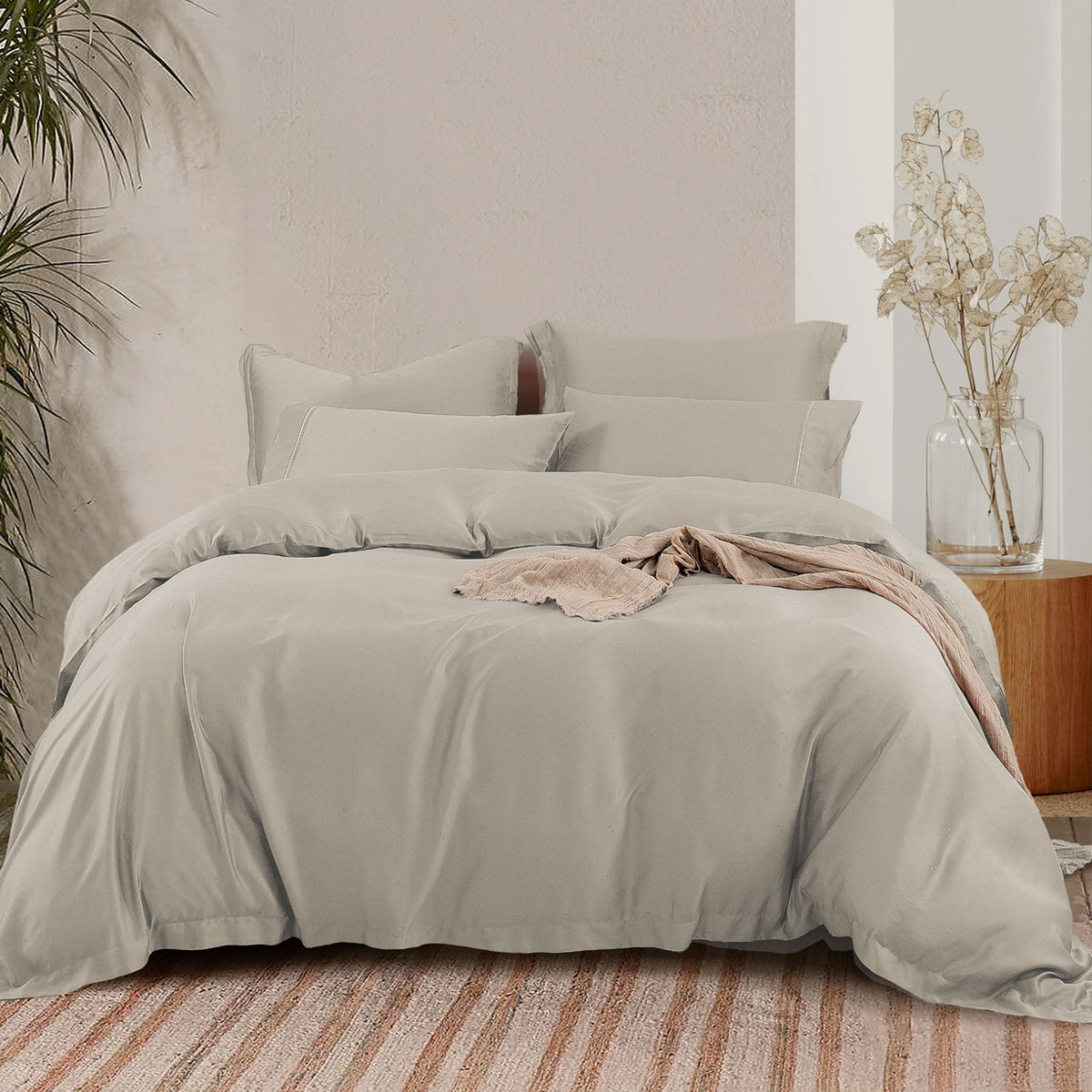 Olav Atticus Tencel Fitted & Flat Sheet Set | Pillow & Quilt Cover Set
